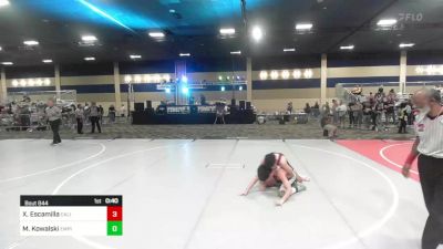 106 lbs Consi Of 8 #1 - Xavier Escamilla, Cali Warriors vs Michael Kowalski, Empire