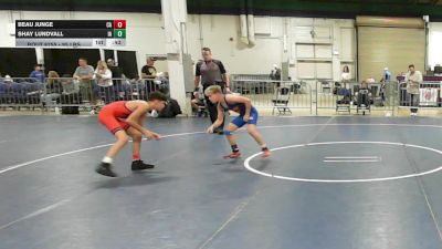 95 lbs Consi Of 8 #2 - Beau Junge, CA vs Shay Lundvall, IA