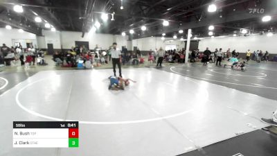 58 lbs Quarterfinal - Nathaniel Bush, Top Rank vs Jayce Clark, Other Team