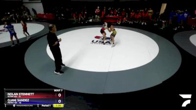 119 lbs Round 2 (10 Team) - Nolan Stennett, OCWA-GR vs Ojani Sandez, MDWA-GR