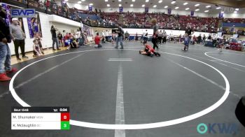 49 lbs 3rd Place - Mason Shumaker, Mustang Bronco Wrestling Club vs Kaiden Mclaughlin, Del City Little League