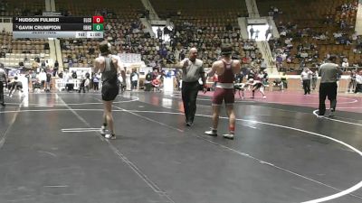 5A 144 lbs Semifinal - Gavin Crumpton, Elberta HS vs Hudson Fulmer, Elmore County School