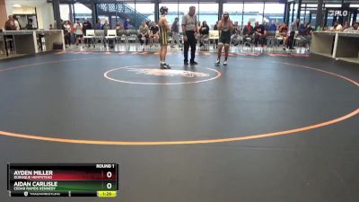 JV-18 lbs Round 1 - Aidan Carlisle, Cedar Rapids Kennedy vs Ayden Miller, Dubuque Hempstead