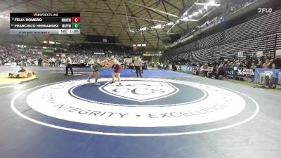 Boys 1A 215 lbs Champ. Round 2 - Francisco Hernandez, Wapato vs Felix Romero, Montesano