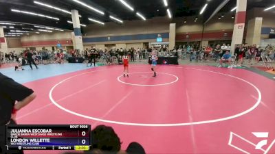 62 lbs Round 2 - Julianna Escobar, Gracie Barra Westchase Wrestling Club vs London Willette, Vici Wrestling Club