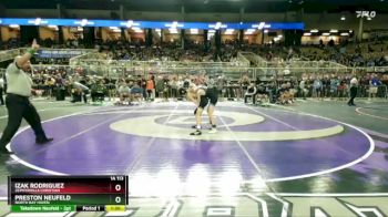 1A 113 lbs Quarterfinal - Preston Neufeld, North Bay Haven vs Izak Rodriguez, Zephyrhills Christian