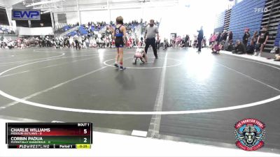 72 lbs Round 1 (4 Team) - Charlie Williams, Missouri Outlaws vs Corbin Padua, Potentially Dangerous