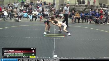 53 lbs Semifinal - Jojo Medal, Donahue Wrestling Academy vs Sir Michael Johnson, Michigan Center Young Cardinal