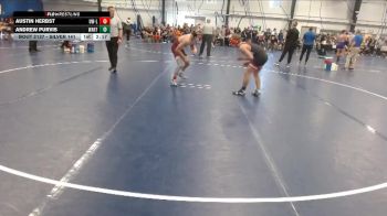 Silver 141 lbs Cons. Round 2 - Austin Herbst, Wisconsin-La Crosse vs Andrew Purvis, Wartburg