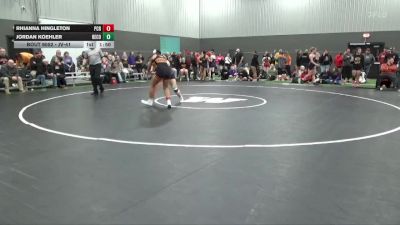 JV-41 lbs Round 3 - Jordan Koehler, Benton Community vs Rhianna Hingleton, Prairie, Cedar Rapids