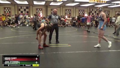 130 lbs Semis & 1st Wrestleback (8 Team) - Jake O`Connell, Iron Faith Grappling vs Aidan Casey, Town WC