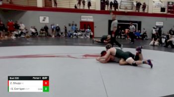 125 lbs Cons. Round 3 - Shane Corrigan, UW-Parkside vs Zach Shupp, Newberry