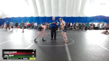 126 lbs Round 7 (8 Team) - Joel Brink, 330 Lab vs Casen Synder, Team Gotcha