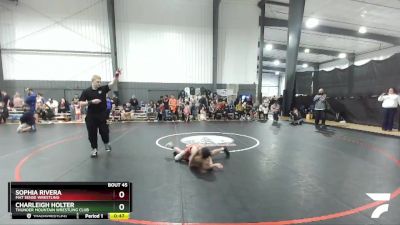 74-80 lbs Round 2 - Sophia Rivera, Mat Sense Wrestling vs Charleigh Holter, Thunder Mountain Wrestling Club