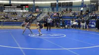 133 lbs Quarterfinal - Sean-michael Gonzalez, Carl Albert State vs Hunter Sanchez, Colby Community College