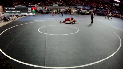 D 2 132 lbs Quarterfinal - Parker Richard, Comeaux vs Kade Leon, Teurlings Catholic