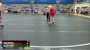 165 lbs Champ. Round 2 - Hayden Myers, Saint Paul`s School vs Zane Korman, Archbishop Spalding