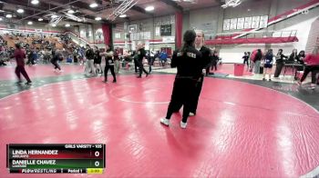 105 lbs Champ. Round 1 - Linda Hernandez, Adelanto vs Danielle Chavez, Lakeside
