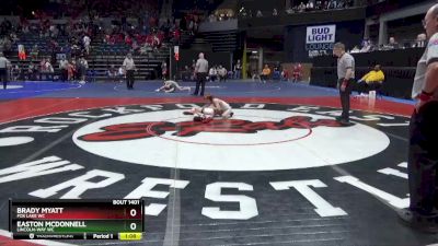 69 lbs Quarterfinal - Brady Myatt, Fox Lake WC vs Easton McDonnell, Lincoln-Way WC