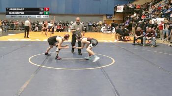 2 - 120 lbs Quarterfinal - Alex Salyer, Central vs Uriah Boyce, Stuarts Draft