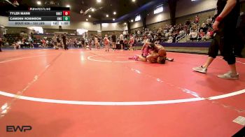 150 lbs Consolation - Tyler Mann, Unattached vs Camden Robinson, Gladiator Wrestling Club