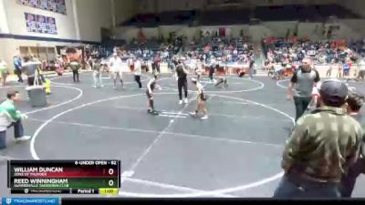 82 lbs Quarterfinal - William Duncan, Sons Of Thunder vs Reed Winningham, Summerville Takedown Club