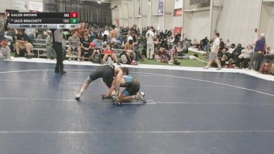120 lbs Cons. Rd Of 16 - Kaleb Brown, Hawkeye Wrestling Academy vs Jace Brackett, Team Grand Valley Elite