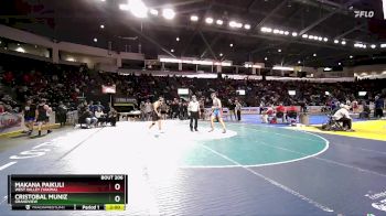 215 lbs Champ. Round 1 - Makana Paikuli, West Valley (Yakima) vs Cristobal Muniz, Grandview