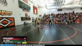77 lbs Quarterfinal - Tel Given, Laurel Middle School vs Lucas Eakerns, Cody Middle School