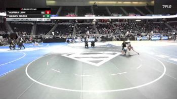 100 lbs Champ. Round 1 - Alianna Lyon, Mechanicville-Stillwater-2 vs Harley Eidens, Long Beach-8