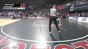 5A Boys 138 lbs Cons. Round 2 - Leyton Adams, Hood River Valley Boys vs Thomas Wippel, Eagle Point Boys