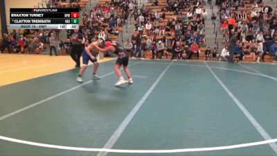 Round 1 - Braxton Turney, New Prague Wrestling vs Clayton Trembath, Hastings