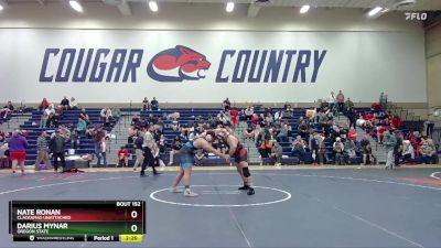 285 lbs Quarterfinal - Darius Mynar, Oregon State vs Nate Ronan, Clackamas Unattached