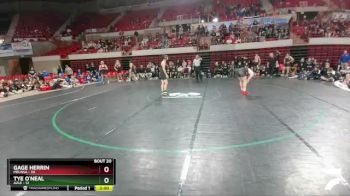 165 lbs 2nd Wrestleback And Semi-finals(16 Team) - Tye O`Neal, Azle vs Gage Herrin, Melissa