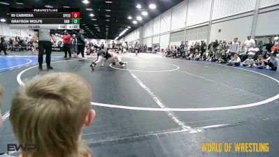 70 lbs Semifinal - RJ Cabrera, Team Speed vs Grayson Wolfe, RAW Wrestling Club 9U