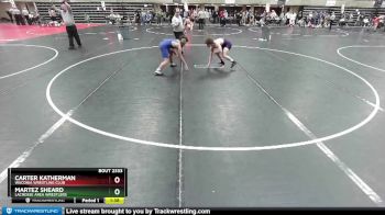 130 lbs Cons. Semi - Carter Katherman, Waconia Wrestling Club vs Martez Sheard, LaCrosse Area Wrestlers