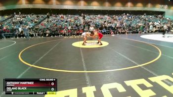 138 lbs Cons. Round 4 - Anthony Martinez, Oakdale vs Delano Black, Aztec