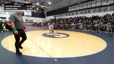 120 lbs Champ. Round 1 - Anthony Martinez, Paloma Valley vs Benicio Thome, Bishop Amat