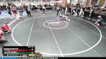 126 lbs Champ. Round 2 - Carter Newby, Coeur D`Alene High School vs Kacen Hamilton, Castle Rock