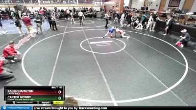 126 lbs Champ. Round 2 - Carter Newby, Coeur D`Alene High School vs Kacen Hamilton, Castle Rock