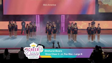 Show Cheer 2 - Elmhurst Bears [2025 Jr. Pee Wee Day 1] 2025 Pop Warner National Cheer & Dance Championship