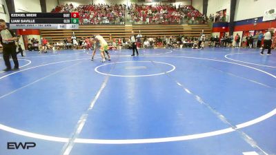 157 lbs Consi Of 8 #1 - Ezekiel Mieir, Bartlesville High School vs Liam Saville, Glenpool