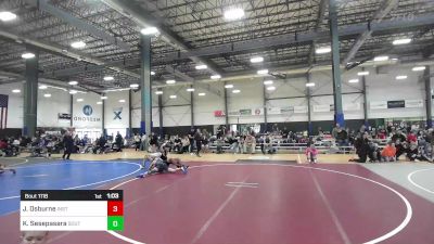 123 lbs Quarterfinal - Justin Osburne, Institute Of Combat vs Kane Sesepasara, South Medford Mat Club