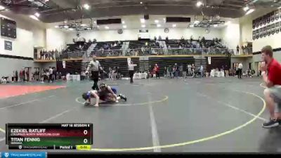 77 lbs Cons. Round 3 - Titan Fennig, Indiana vs Ezekiel Ratliff, Columbus North Wrestling Club