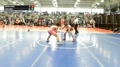 160 lbs Consi Of 64 #2 - Justin Rose, PA vs Luke Ertl, NC