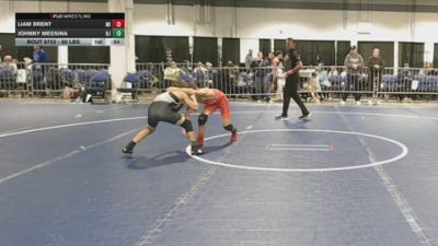 80 lbs Consi Of 8 #2 - Liam Brent, MI vs Johnny Messina, NJ