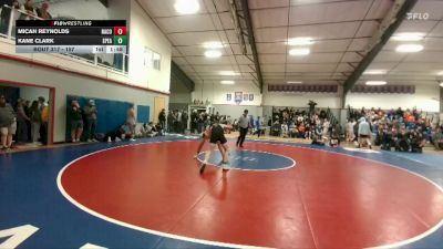 157 lbs Quarterfinal - Micah Reynolds, Natrona County vs Kane Clark, Spearfish