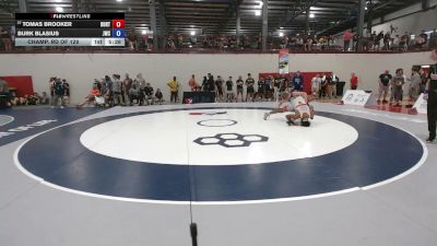 86 kg Champ. Rd Of 128 - Tomas Brooker, Boone RTC vs Burk Blasius, Jackrabbit Wrestling Club