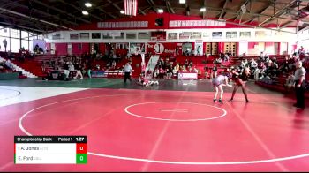 115 lbs Championship Back - Aryanna Jones, Alton (Sr.) vs Emma Ford, Collinsville