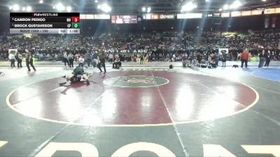 190 lbs Quarterfinal - Brock Gustaveson, Gonzaga Prep vs Camron Pedigo, Mountain Home